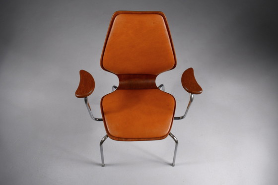 Image 1 of Fauteuil vintage par Øivind Iversen pour Møre Lenestolfabrikk, Norvège 1956