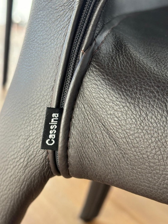 Image 1 of 6x Chaises Cassina Hola 367 en cuir