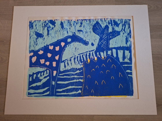 Image 1 of Œuvre d'art Gouache Marieke Van Der Schaar