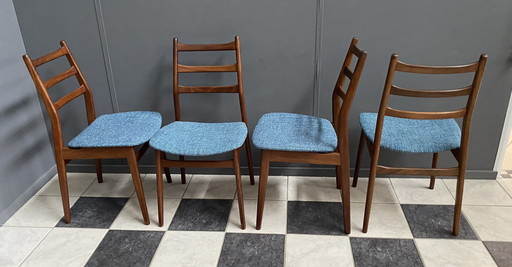 Ensemble de 4 chaises de salle à manger Casala 1960S