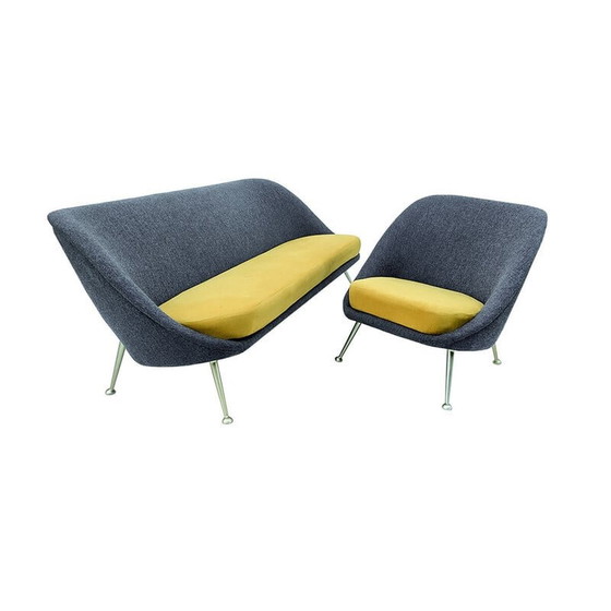 Image 1 of Ensemble de salon Mid Century "Egg design", années 1960