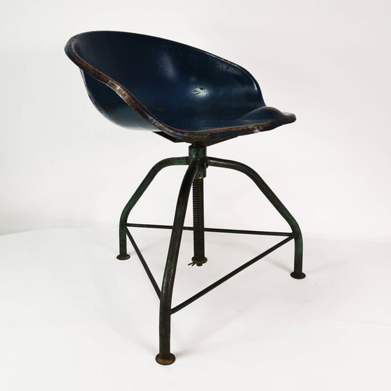 Image 1 of Fauteuil industriel vintage, Allemagne 1950s