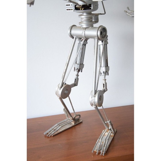 Image 1 of Vintage Sculpture art brutaliste Robot Cyclope