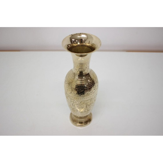 Image 1 of Vase en laiton du Mid Century, Inde années 1960