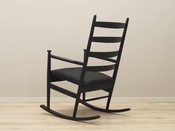 Image 1 of Chaise à bascule en hêtre, Design danois, 1970S, Production : Danemark