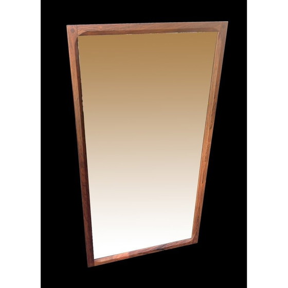Image 1 of Miroir vintage modèle 166 en palissandre de Santos par Aksel Kjersgaard pour Odder Mobler