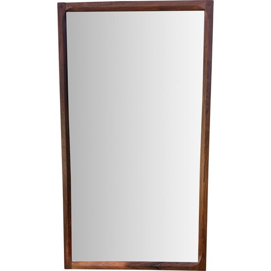Image 1 of Miroir vintage modèle 166 en palissandre de Santos par Aksel Kjersgaard pour Odder Mobler