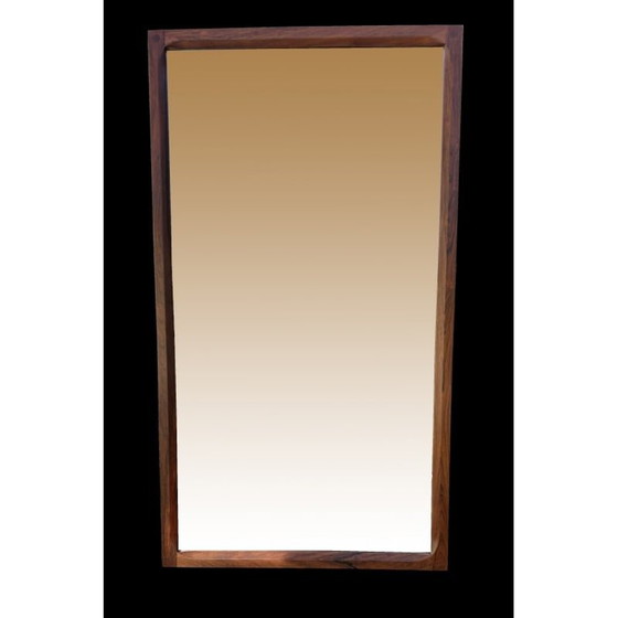 Image 1 of Miroir vintage modèle 166 en palissandre de Santos par Aksel Kjersgaard pour Odder Mobler