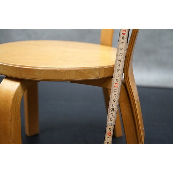 Image 1 of Paire de chaises d'enfant en bois vintage d'Alvar Aalto pour Artek, 1960