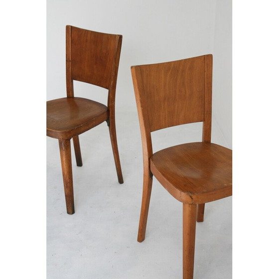 Image 1 of Paire de chaises de salle à manger vintage en bois courbé de Thonet