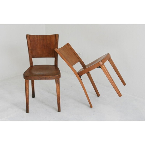 Image 1 of Paire de chaises de salle à manger vintage en bois courbé de Thonet