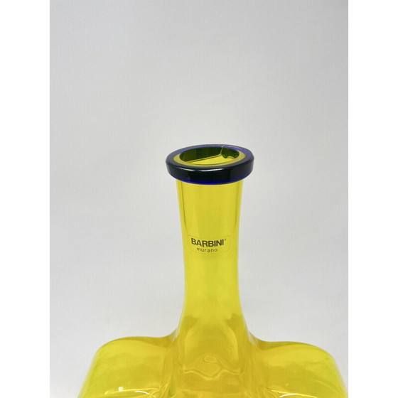 Image 1 of Carafe du milieu du siècle en verre de Murano par Alfredo Barbini, Italie, années 1970