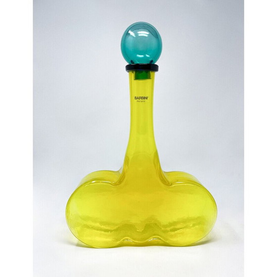 Image 1 of Carafe du milieu du siècle en verre de Murano par Alfredo Barbini, Italie, années 1970