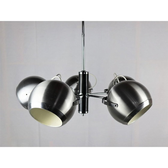 Image 1 of Lampe suspendue Eyeball en métal, 1960