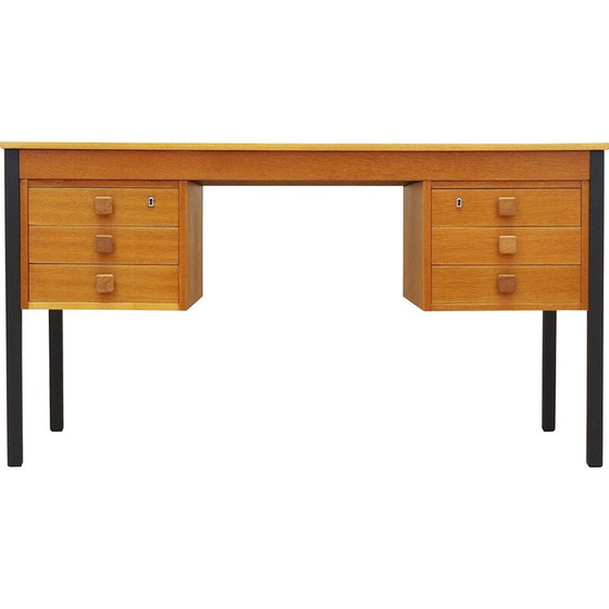 Image 1 of Bureau vintage en frêne par Domino Møbler, 1970