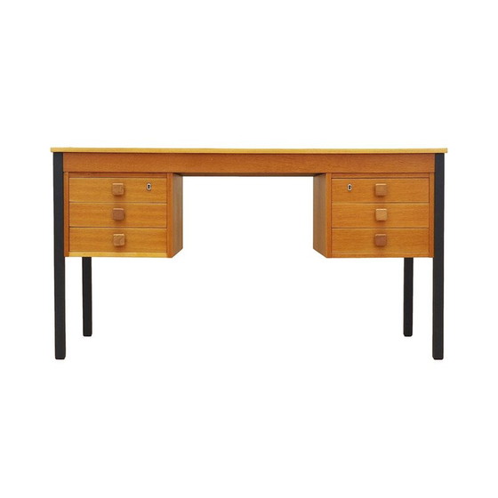 Image 1 of Bureau vintage en frêne par Domino Møbler, 1970