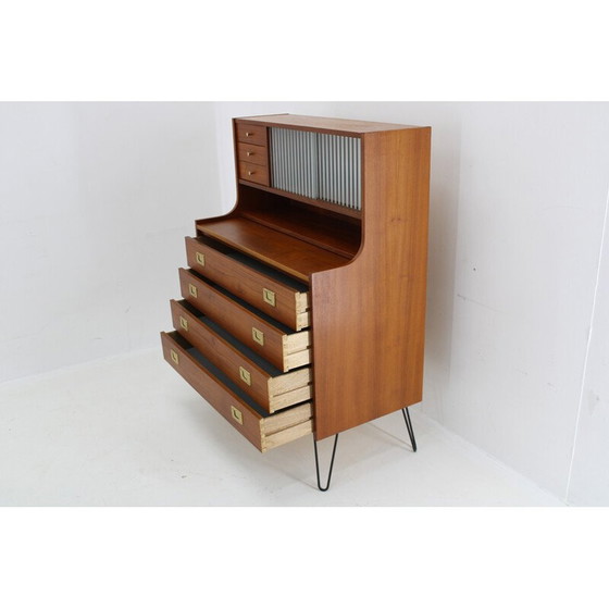 Image 1 of Commode vintage en teck et fer, Danemark 1960