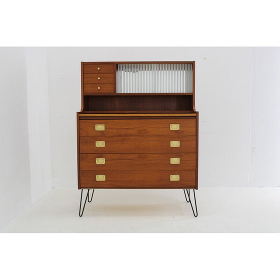 Image 1 of Commode vintage en teck et fer, Danemark 1960