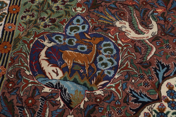 Image 1 of Tapis persan original noué à la main Kashmar Fein Paradise Design 395 X 296 cm Top Condition