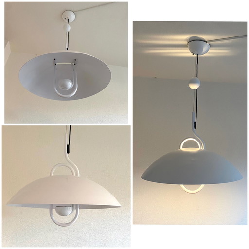 Grande lampe pendante vintage Elio Martinelli 80's/90's