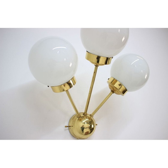 Image 1 of Lampes murales vintage en laiton par Drukov, 1970