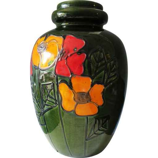 Vase de sol en céramique vintage, 1960
