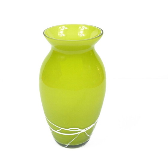 Image 1 of Vase vintage en verre de Farbglashutte Lauscha Thuringia, Allemagne 1970