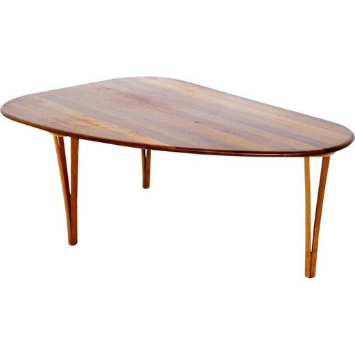 Table basse vintage par Haslev Møbelfabrikk Royal Copenhagen, Danemark 1990