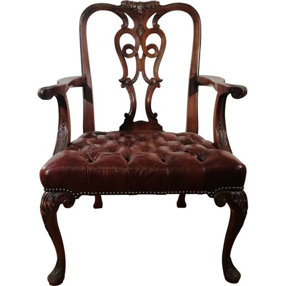 Image 1 of Chaise de bureau vintage Chippendale