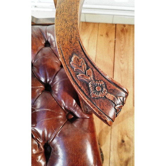 Image 1 of Chaise de bureau vintage Chippendale