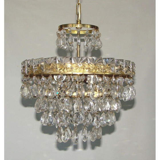 Image 1 of Lustre en cristal vintage 1960