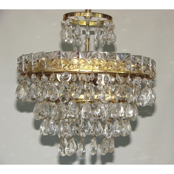 Image 1 of Lustre en cristal vintage 1960