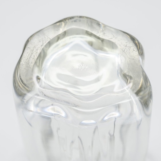 Image 1 of Rare Vase en verre satiné de Rosenthal dessiné par Tapio Wirkkala Modèle 470-20 CM MCM