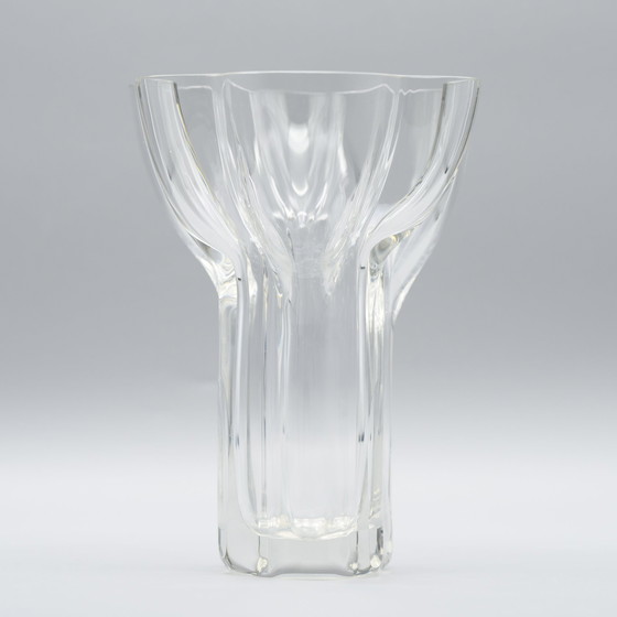 Image 1 of Rare Vase en verre satiné de Rosenthal dessiné par Tapio Wirkkala Modèle 470-20 CM MCM