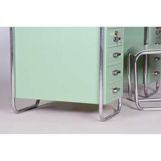 Image 1 of Bureau et chaise vintage Bauhaus par Thonet, Tchécoslovaquie, années 1930