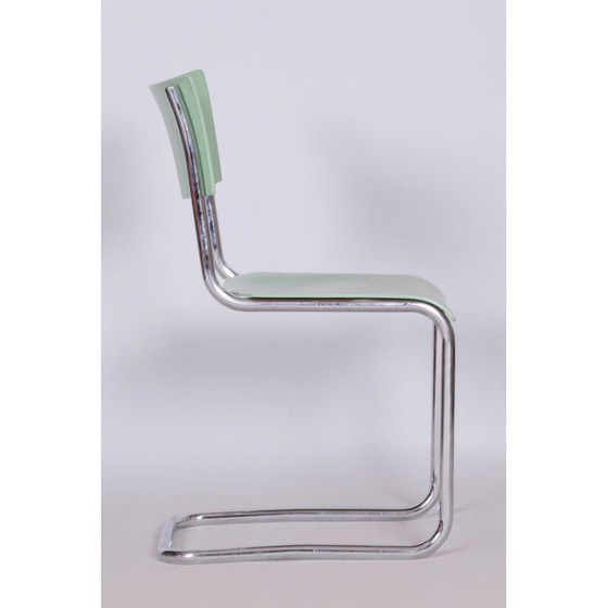 Image 1 of Bureau et chaise vintage Bauhaus par Thonet, Tchécoslovaquie, années 1930