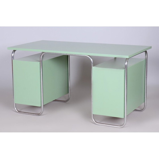 Image 1 of Bureau et chaise vintage Bauhaus par Thonet, Tchécoslovaquie, années 1930