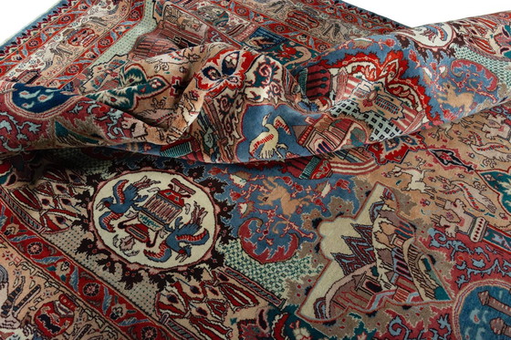 Image 1 of Tapis persan original noué à la main Kashmar Fein Paradise Design 390 X 293 cm Top Condition