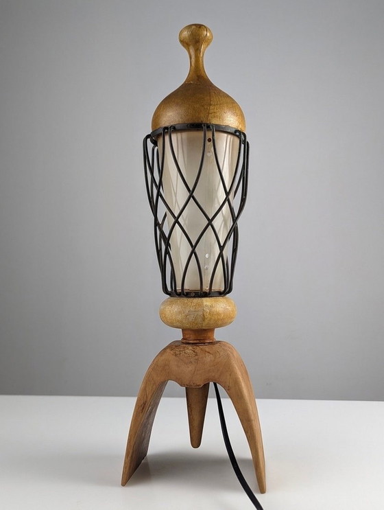 Image 1 of Lampe de table Aldo Tura Italie 1960S