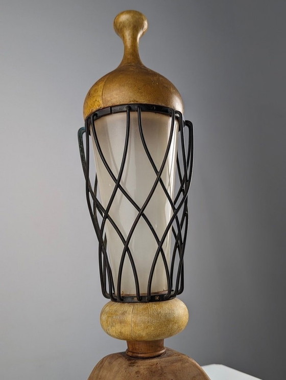 Image 1 of Lampe de table Aldo Tura Italie 1960S