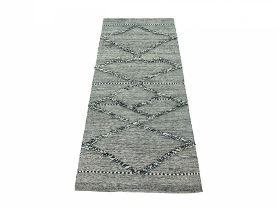 Image 1 of Kilim berbère tissé à la main - 201 X 84 cm