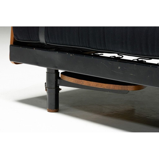 Lit de jour vintage en métal laqué par Jean Prouvé, France 1950