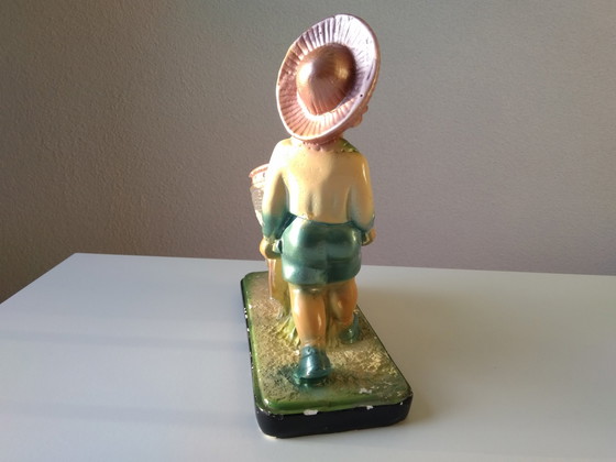 Image 1 of Arnova Art Deco Vintage Plaster Statue