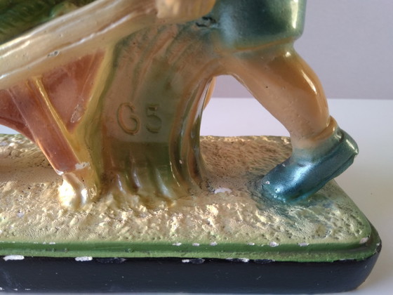 Image 1 of Arnova Art Deco Vintage Plaster Statue