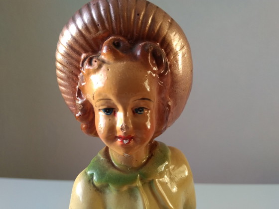 Image 1 of Arnova Art Deco Vintage Plaster Statue