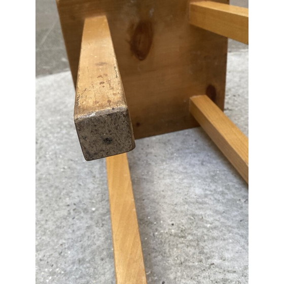Image 1 of Tabouret vintage, sélection Charlotte Perriand pour Les Arcs, 1960