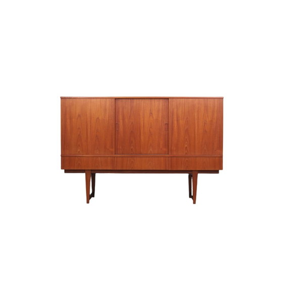 Image 1 of Buffet haut vintage en teck, Danemark années 1960