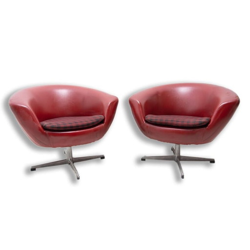 Paire de fauteuils pivotants du milieu du siècle par Up Zavody, 1970