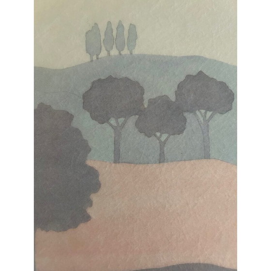 Image 1 of Plateau vintage en fibre de verre Camaieu par Catherine Escalon, 1980