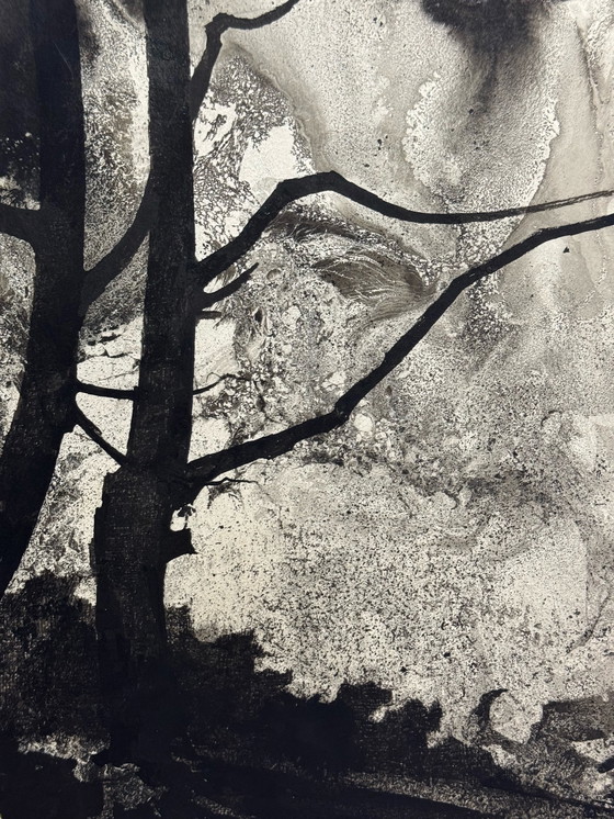 Image 1 of Composition à l'encre (diptyque) - Eugene Eechaut (1928-2019)